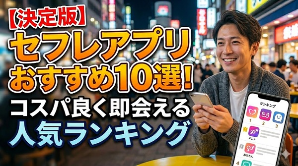 【決定版】セフレアプリおすすめ10選！コスパ良く即会える人気ランキング